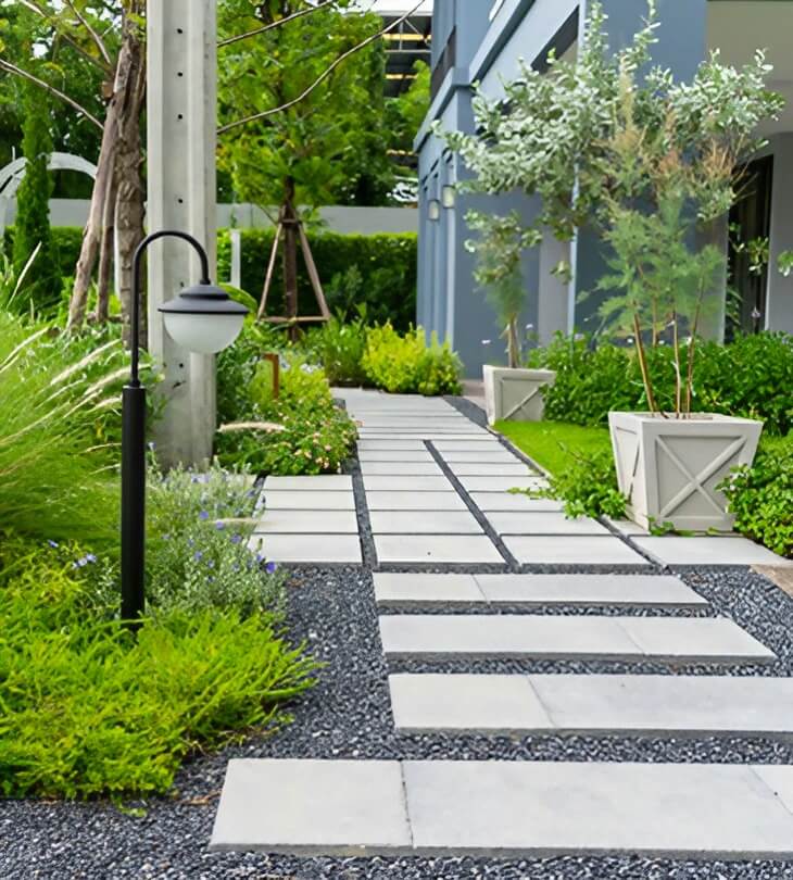 Hardscaping and landscaping