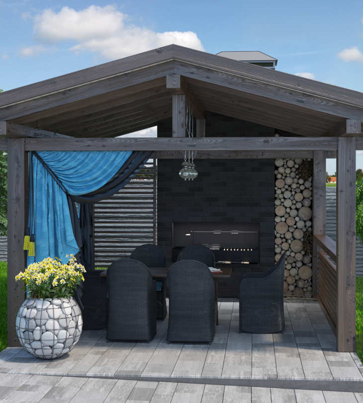 Hardscaping and landscaping