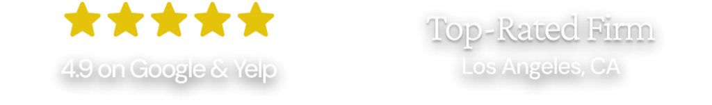 5 stars google top rated firm los angeles