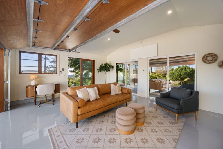 garage conversion project in la converted into finished living space